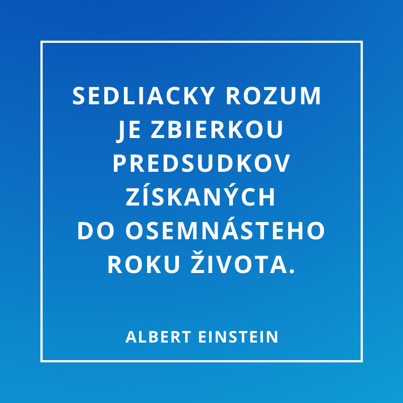 Dobrecitaty.sk| Albert Einstein | O predsudkoch